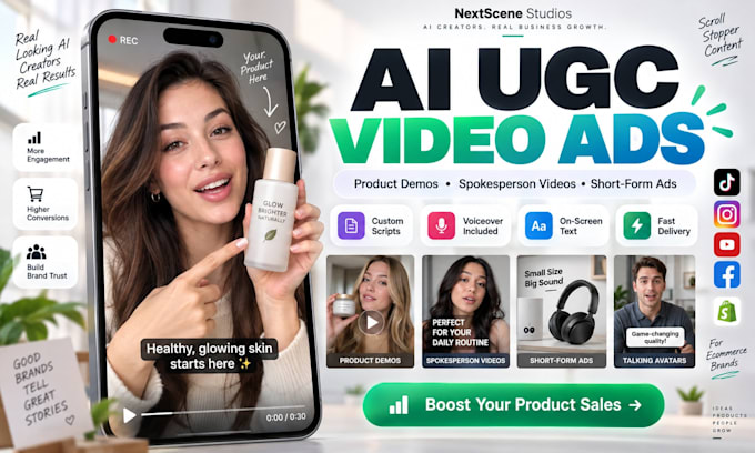 create ai ugc video ads and product demos for your brand