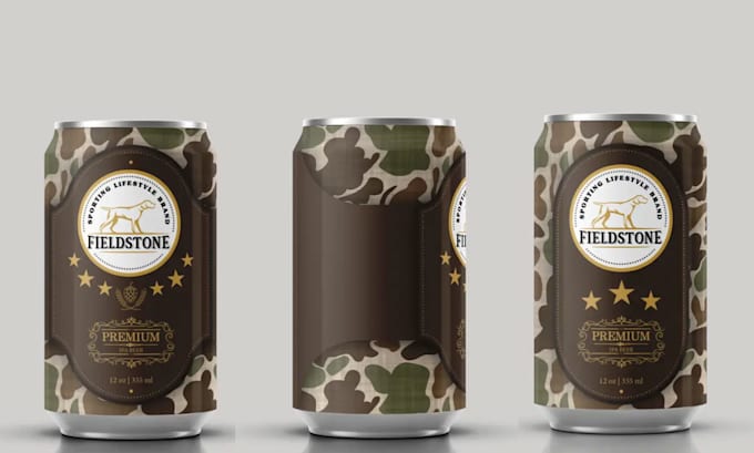 do product packaging and beverage can label design