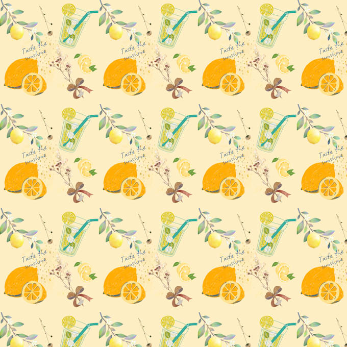 design seamless patterns for fabric, textile, packaging and wallpaper