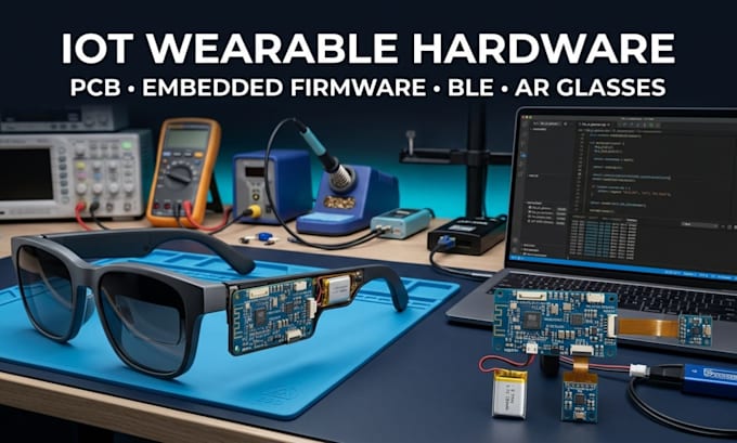 iot wearable hardware engineer pcb embedded firmware ar glasses ble