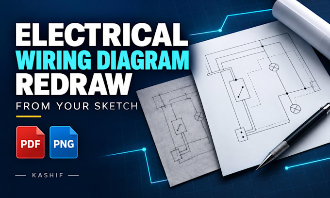 redraw electrical wiring diagrams from your sketches