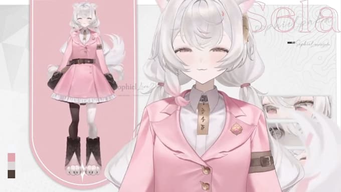 draw and rig 2d vtuber model vtuber rigging live2d model