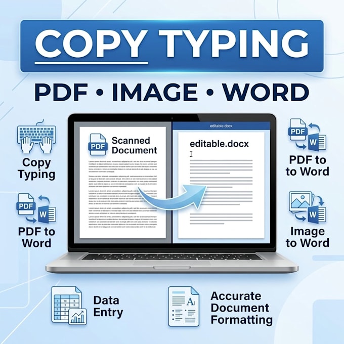 convert PDF, scanned images and handwritten notes to word