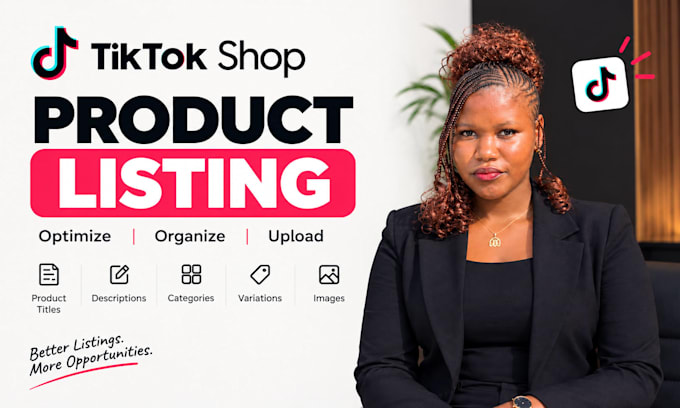create and optimize tiktok shop product listings