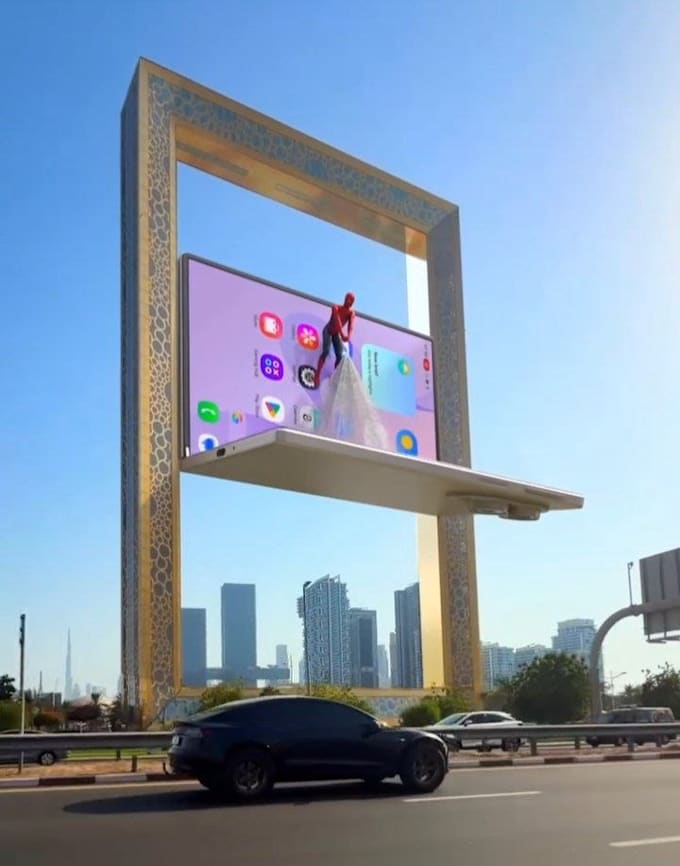 create a stunning 3d anamorphic billboard animation