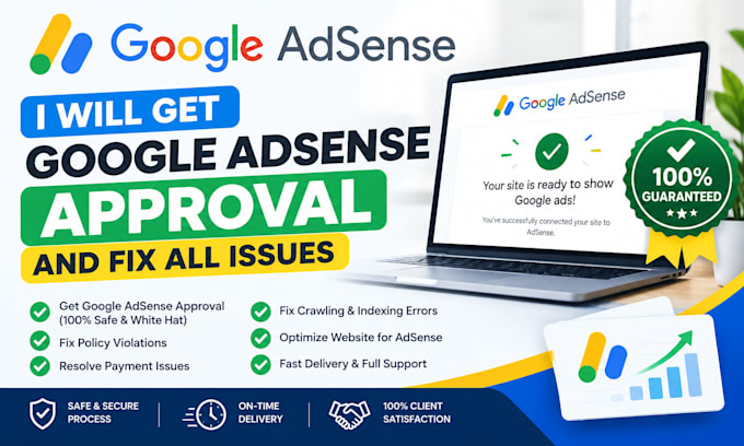 get google adsense approval and fix all issues