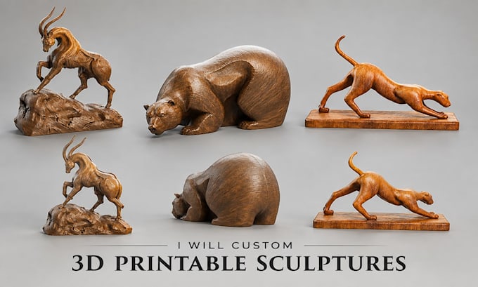 create 3d printable sculptures and figurines