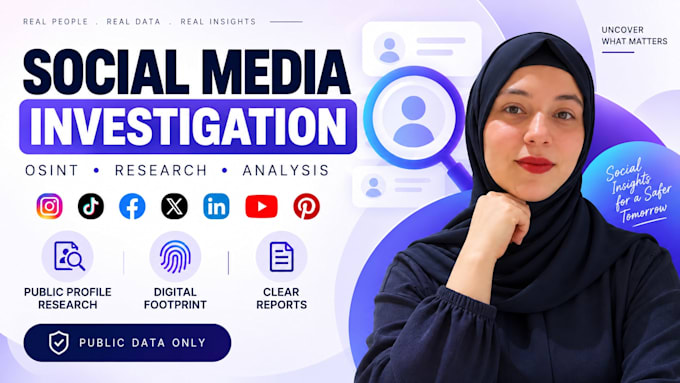 conduct social media investigation and osint research