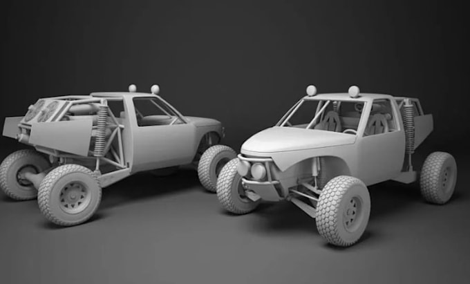 create custom game ready spaceship model for unreal engine and unity