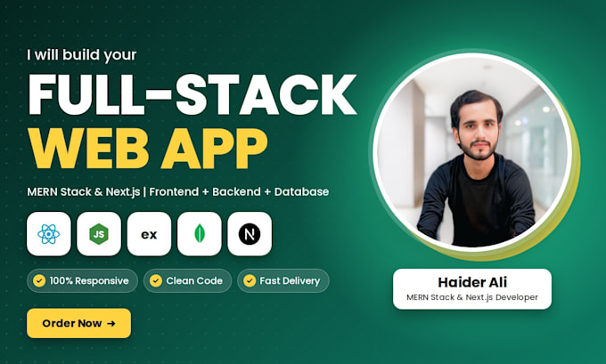 develop a full stack web application using mern stack or next js