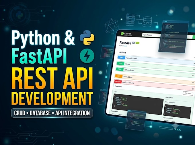 develop python fastapi rest apis and backend solutions