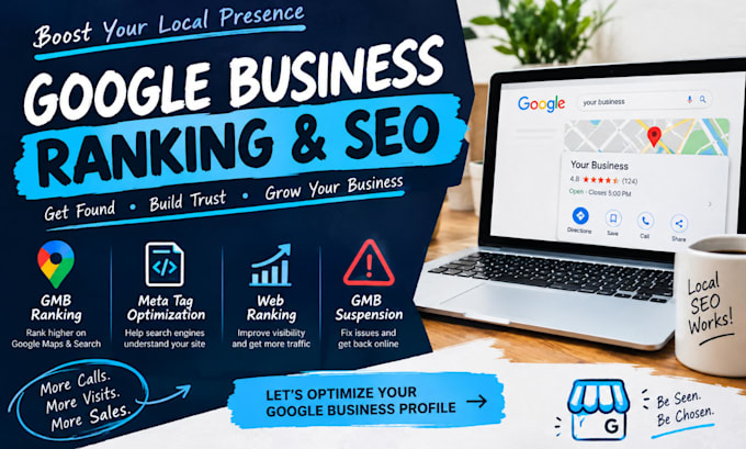 improve gmb ranking, fix gmb suspension and boost site traffic