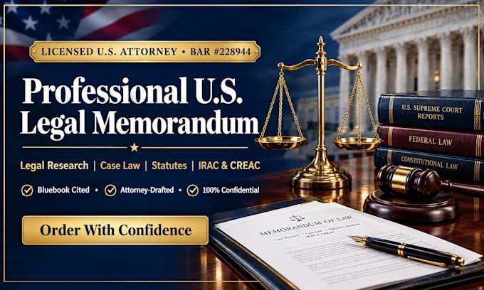 draft a legal memo analyzing US statutes and case law