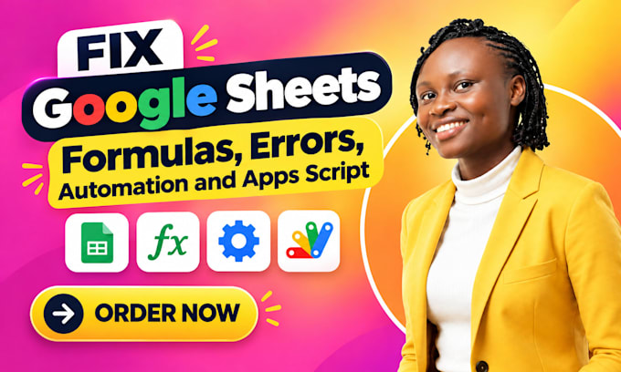 fix google sheets formulas, errors, automation and apps script