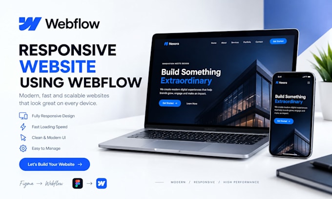 build a responsive website using webflow