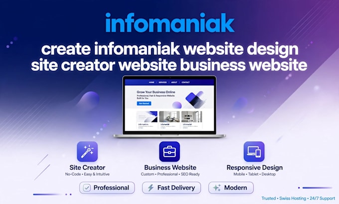 create infomaniak website design site creator website business website