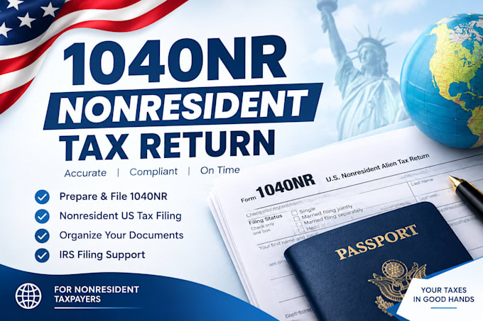 prepare and file your US 1040nr nonresident tax return