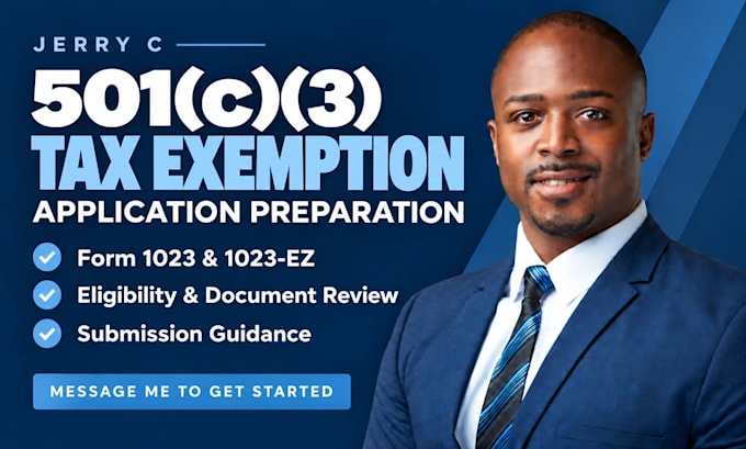 prepare your approved 501c3 tax exempt application using form 1023 or 1023 ez