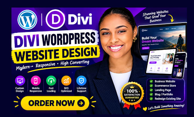 design a divi wordpress website