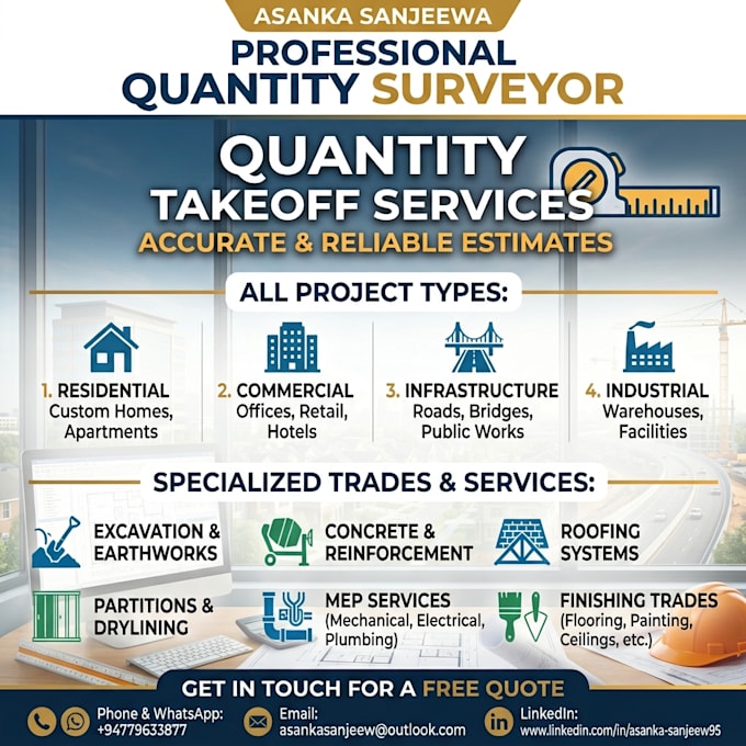 precise quantity material take off