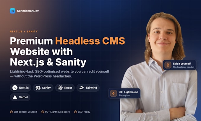build a premium cms website using nextjs and sanity