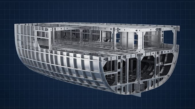 create marine structural, frame and bulkhead construction drawing
