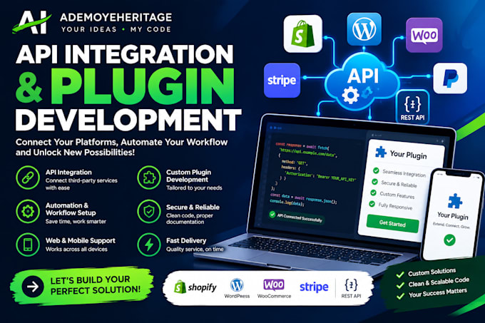 api integration and custom plugin development