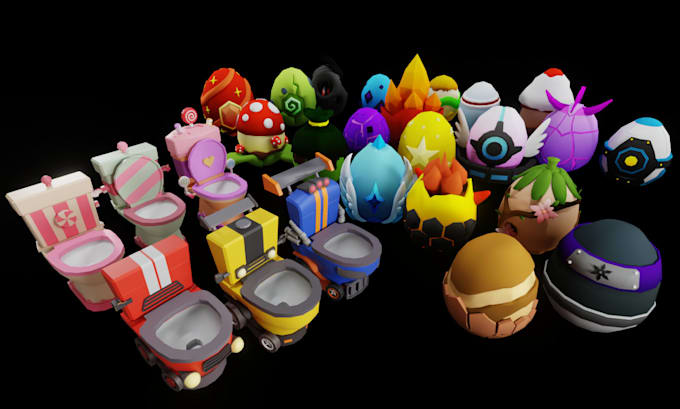 create 3d props and game assets for your game or roblox
