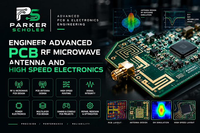 engineer advanced pcb rf microwave antenna and high speed electronics