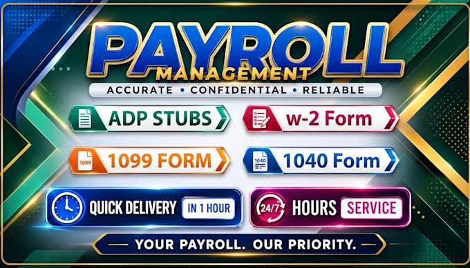 bank statement ,stubs, pay roll, salary slip as you need fast