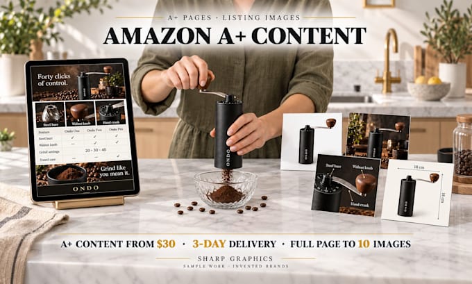 design amazon a plus content and listing images