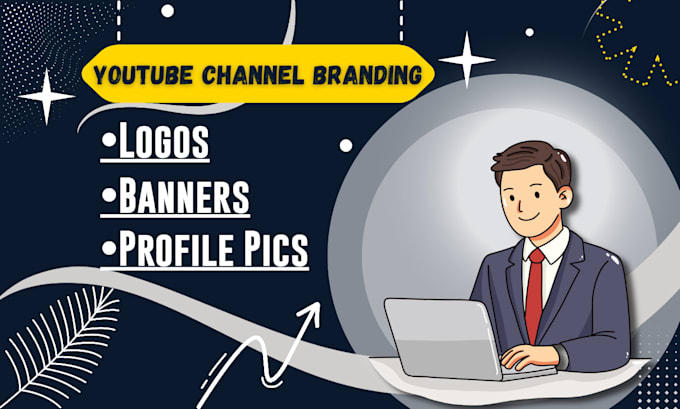 design full youtube channel branding, logo, and channel art