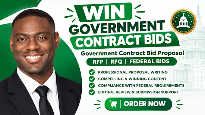 win government contract bid proposal writing rfp rfq federal bids