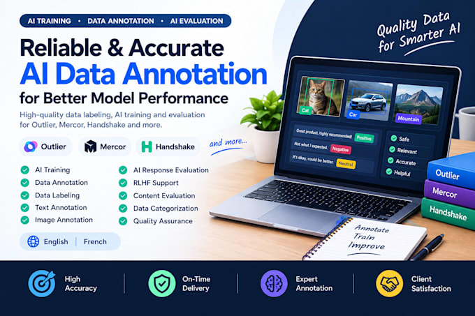 do ai training, data annotation, outlier, mercor, handshake and ai evaluation