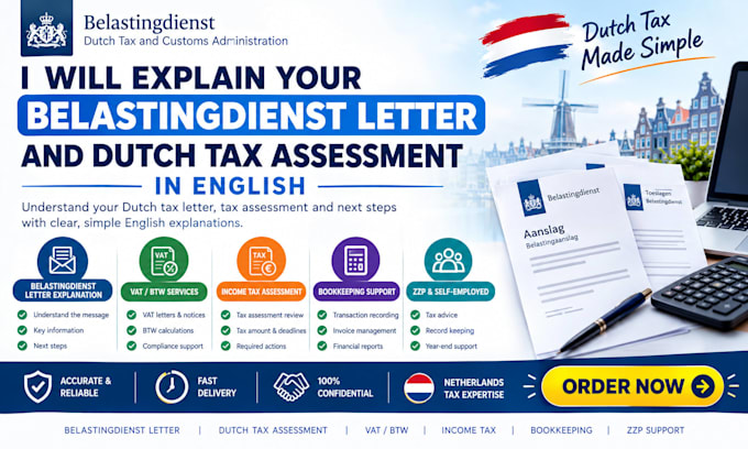 explain your belastingdienst letter and dutch tax assessment in english