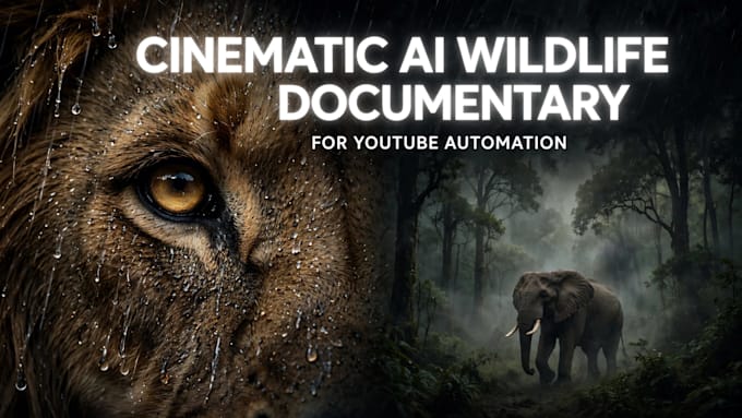 create wildlife animals documentary videos for you