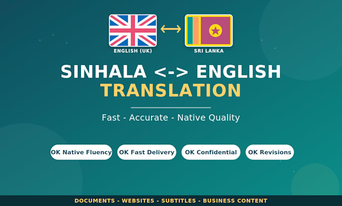 translate english to sinhala accurately