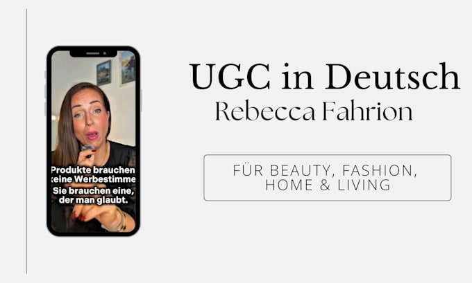 create authentic german ugc videos