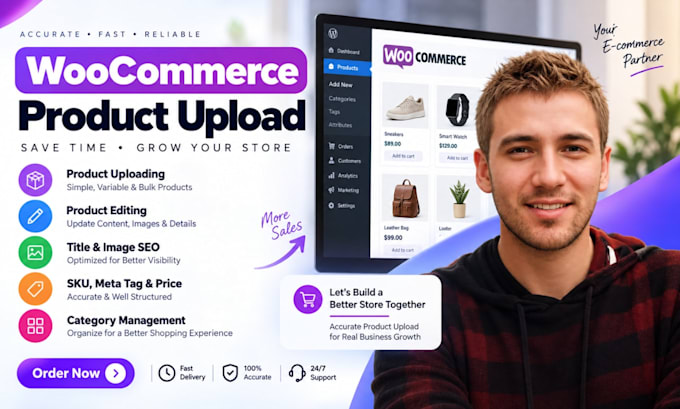 upload products or add products to shopify wordpress wix woocommerce store