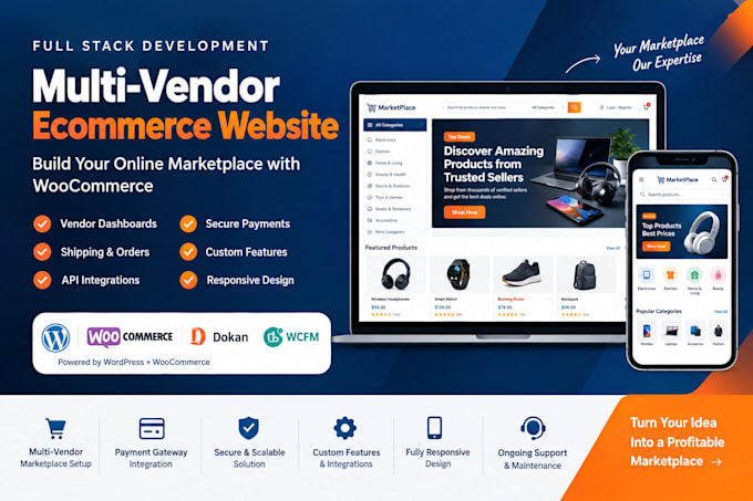 build a custom multi vendor ecommerce marketplace