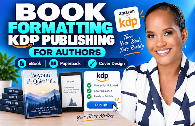 do amazon KDP book formatting kindle book publishing paperback design amazon SEO