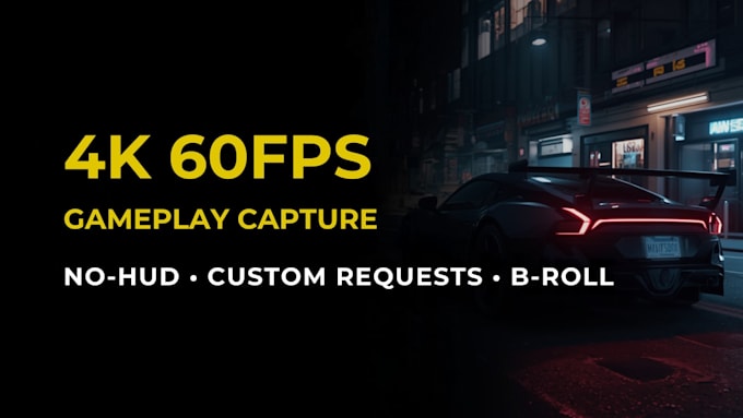 record 4k 60fps high bitrate gameplay footage for any PC game
