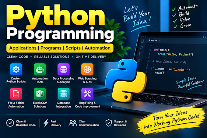 code python applications, programs, and scripts