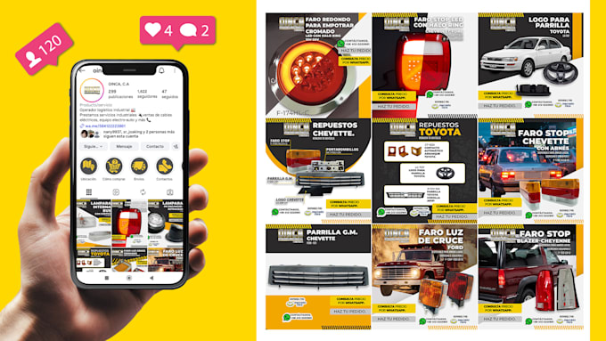 diseño de posts e historias para redes sociales