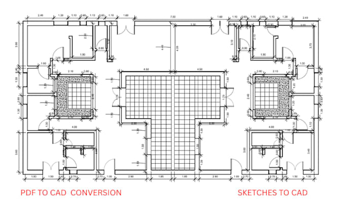 convert PDF or sketches to autocad  dwg  or revit rvt files