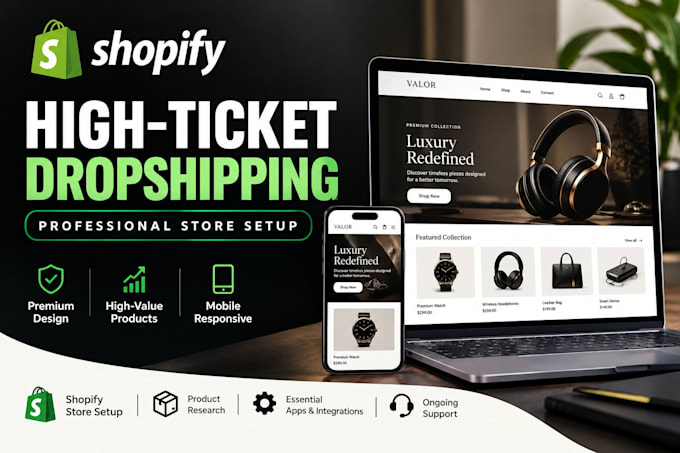 build a high ticket dropshipping store