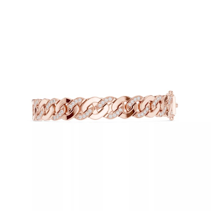 design custom cuban bracelet 3d cad for printing