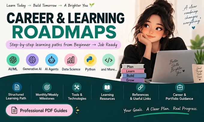 create detailed career and learning roadmaps in PDF