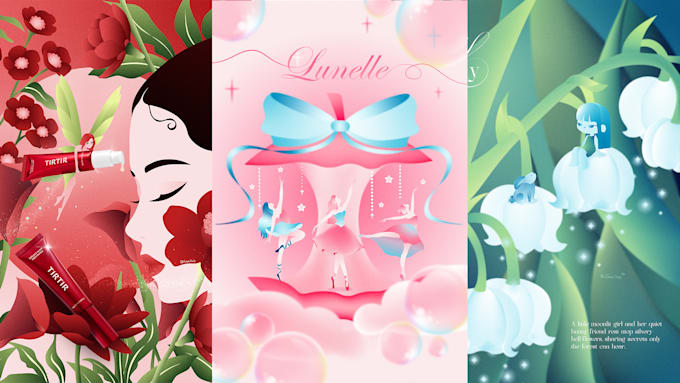design a creative illustrated poster in adobe illustrator