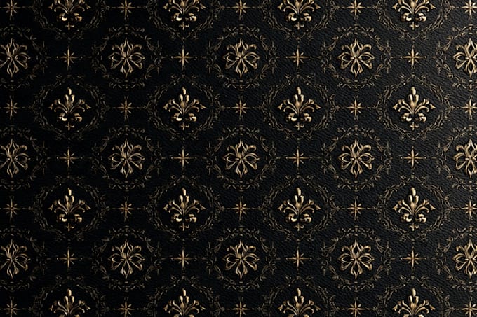 design a monogram logo with a seamless luxury pattern unique